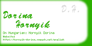 dorina hornyik business card